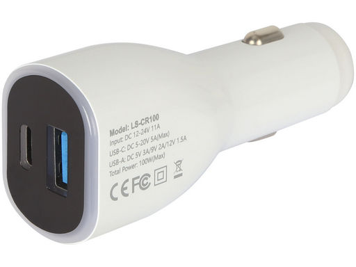 100W USB-C Car Charger - LS-CR100