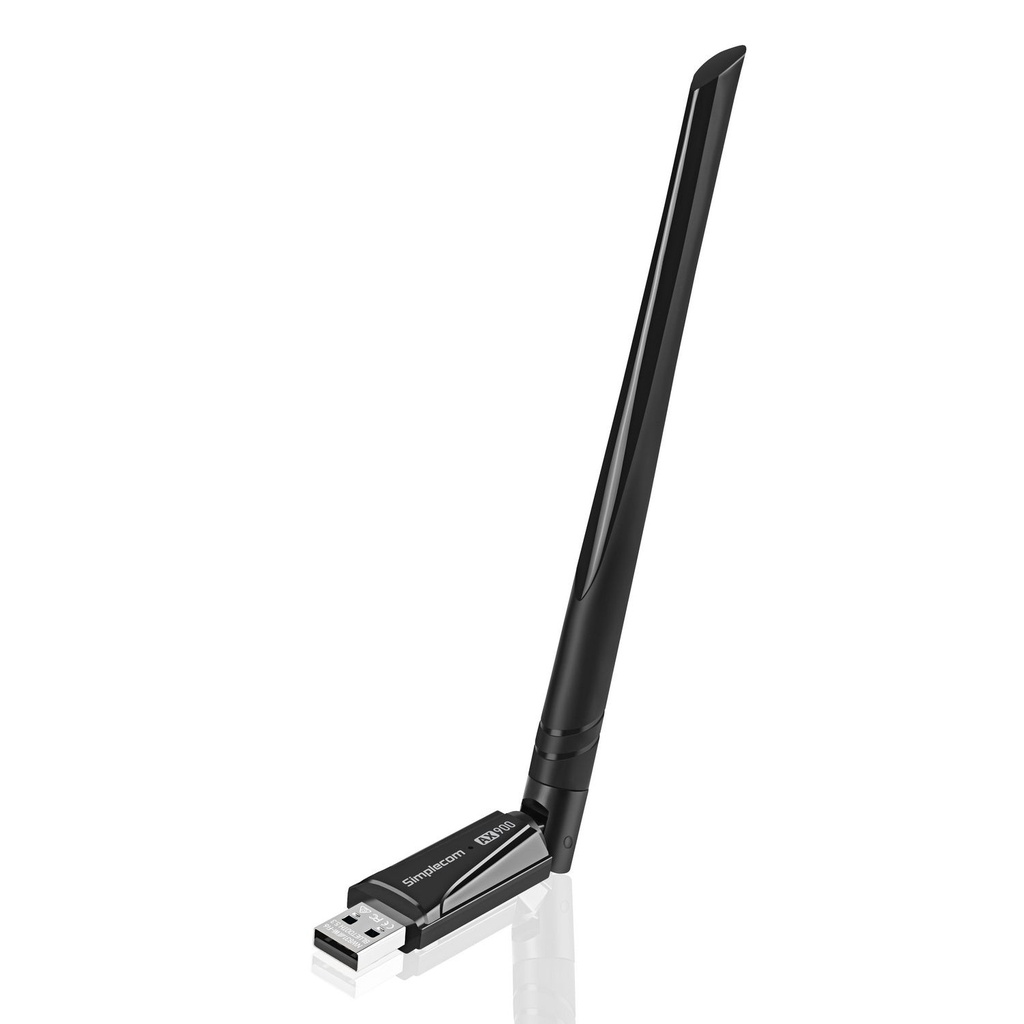 Simplecom NW831 Wi‑Fi 6 + Bluetooth 5.3 Combo USB Adapter (Dual Band AX900)