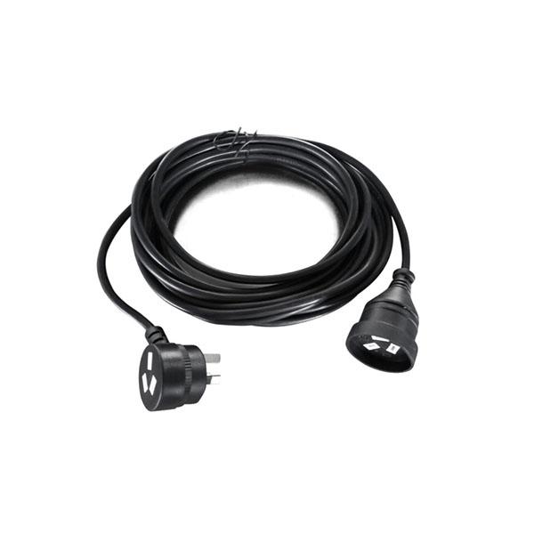 8Ware Power Cable AU Extension Lead – 2m, 3-Pin, Piggyback, Black
