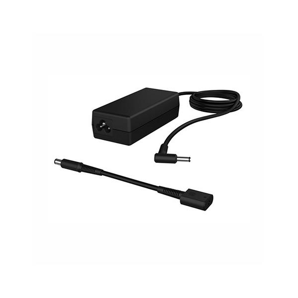 HP 65W Smart Charger with 4.5mm connector and 7.4mm conversion dongle