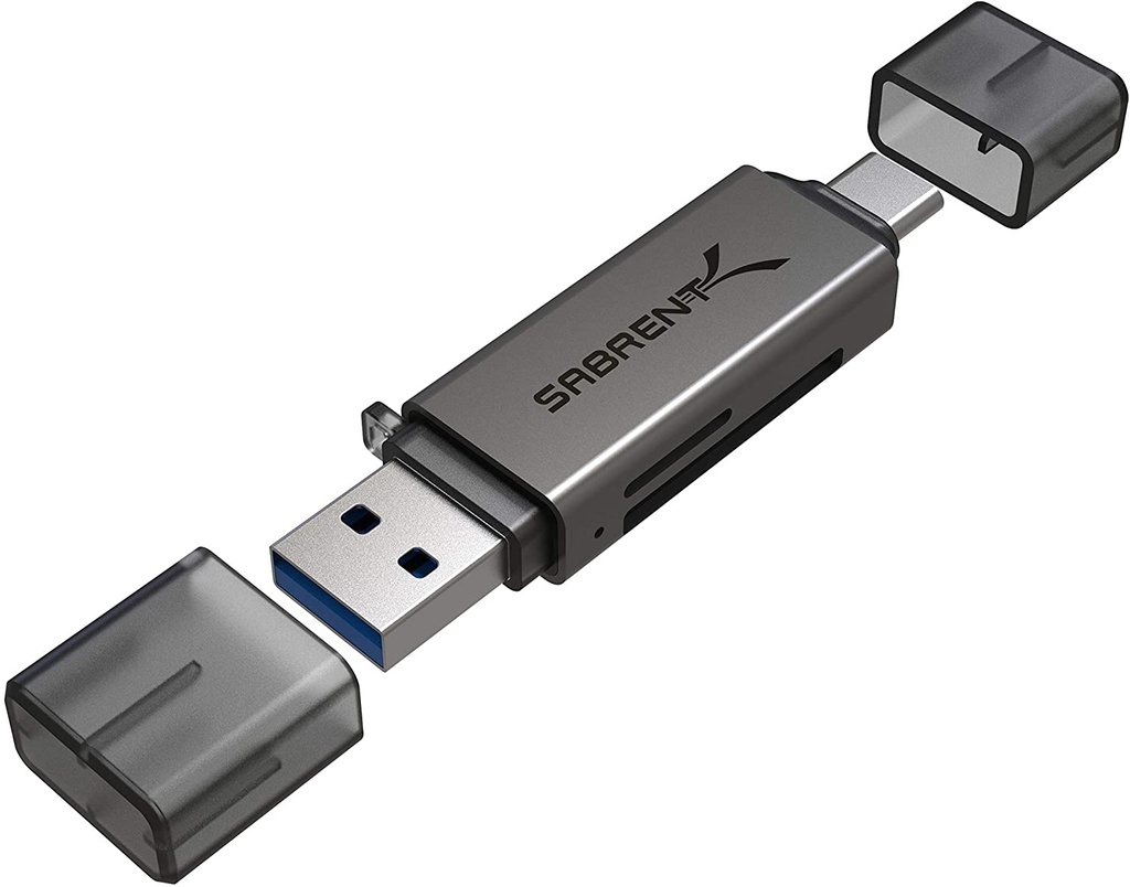 SABRENT USB 3.0 & USB Type‑C OTG Card Reader