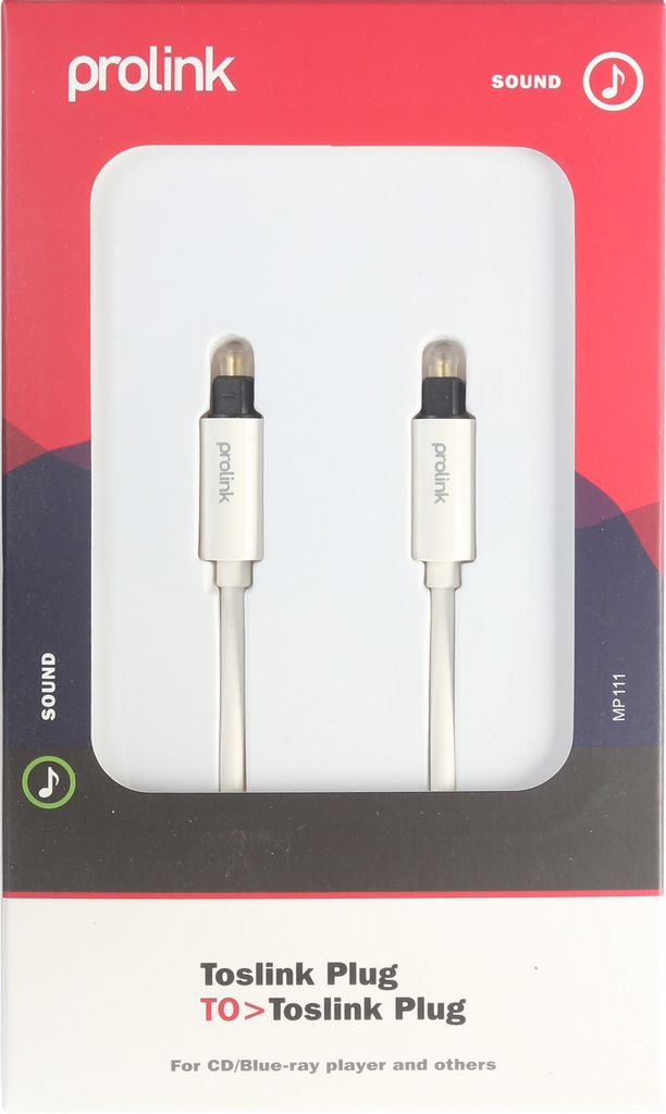 Prolink Toslink Optical Audio Cable - 2m